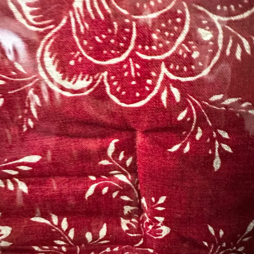 Ralph Lauren Vintage NOS Red Cold Spring Floral Twin Comforter Cover 66” x 86”
